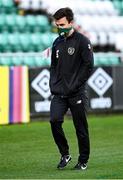 15 November 2020; Republic of Ireland Sports Scientist Aaron Beattie prior to the UEFA European U21 Championship Qualifier match between Republic of Ireland and Iceland at Tallaght Stadium in Dublin. Photo by Harry Murphy/Sportsfile