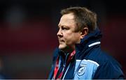 26 October 2020; Cardiff Blues head coach John Mulvihill ahead of the Guinness PRO14 match between Munster and Cardiff Blues at Thomond Park in Limerick. Photo by Ramsey Cardy/Sportsfile