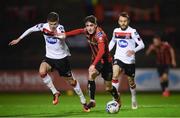 20 November 2020; Dawson Devoy of Bohemians in action against Sean Gannon, left, and Stefan Colovic of Dundalk during the Extra.ie FAI Cup Quarter-Final match between Bohemians and Dundalk at Dalymount Park in Dublin. Photo by Stephen McCarthy/Sportsfile