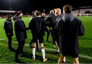 20 November 2020; Bohemians goalkeeper coach Chris Bennion confronts Dundalk players and staff following the Extra.ie FAI Cup Quarter-Final match between Bohemians and Dundalk at Dalymount Park in Dublin. Photo by Stephen McCarthy/Sportsfile