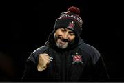 20 November 2020; Dundalk interim head coach Filippo Giovagnoli celebrates towards the end of the Extra.ie FAI Cup Quarter-Final match between Bohemians and Dundalk at Dalymount Park in Dublin. Photo by Stephen McCarthy/Sportsfile