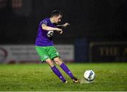 20 November 2020; Sean Kavanagh of Shamrock Rovers during the Extra.ie FAI Cup Quarter-Final match between Finn Harps and Shamrock Rovers at Finn Park in Ballybofey, Donegal. Photo by Seb Daly/Sportsfile