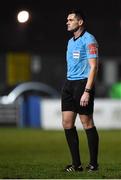 20 November 2020; Referee Robert Hennessy during the Extra.ie FAI Cup Quarter-Final match between Finn Harps and Shamrock Rovers at Finn Park in Ballybofey, Donegal. Photo by Seb Daly/Sportsfile