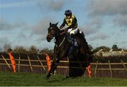 21 November 2020; Gabynako, with Jonathan Moore up, jumps the last on his way to winning the Dimond Walsh Hospitality Maiden Hurdle at Naas Racecourse in Kildare. Photo by Matt Browne/Sportsfile