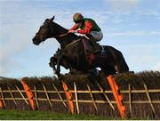 21 November 2020; Call Me Lyreen, with Jack Kennedy up, jump the last on their way to winning the Old Persian at Glenview Stud Fishery Lane Hurdle at Naas Racecourse in Kildare. Photo by Matt Browne/Sportsfile