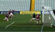 21 November 2020; Séamus Callanan of Tipperary shoots to score his side's first goal during the GAA Hurling All-Ireland Senior Championship Quarter-Final match between Galway and Tipperary at LIT Gaelic Grounds in Limerick. Photo by David Fitzgerald/Sportsfile