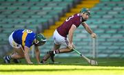 21 November 2020; Brian Concannon of Galway gets past Cathal Barrett of Tipperary during the GAA Hurling All-Ireland Senior Championship Quarter-Final match between Galway and Tipperary at LIT Gaelic Grounds in Limerick. Photo by Piaras Ó Mídheach/Sportsfile