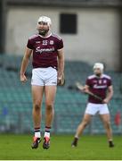 21 November 2020; Jason Flynn of Galway celebrates his side's third goal scored by team-mate Aidan Harte during the GAA Hurling All-Ireland Senior Championship Quarter-Final match between Galway and Tipperary at LIT Gaelic Grounds in Limerick. Photo by David Fitzgerald/Sportsfile