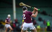21 November 2020; Aidan Harte of Galway shoots to score his side's third goal during the GAA Hurling All-Ireland Senior Championship Quarter-Final match between Galway and Tipperary at LIT Gaelic Grounds in Limerick. Photo by David Fitzgerald/Sportsfile
