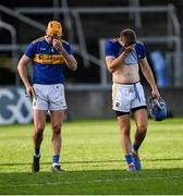 21 November 2020; Tipperary players Séamus Callanan, left, and John McGrath leave the field dejected after the GAA Hurling All-Ireland Senior Championship Quarter-Final match between Galway and Tipperary at LIT Gaelic Grounds in Limerick. Photo by Piaras Ó Mídheach/Sportsfile