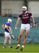 21 November 2020; Jason Flynn of Galway celebrates his side's third goal scored by Aidan Harte during the GAA Hurling All-Ireland Senior Championship Quarter-Final match between Galway and Tipperary at LIT Gaelic Grounds in Limerick. Photo by David Fitzgerald/Sportsfile