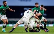 21 November 2020; Cian Healy of Ireland is tackled by Sam Underhill and Billy Vunipola of England during the Autumn Nations Cup match between England and Ireland at Twickenham Stadium in London, England. Photo by Matt Impey/Sportsfile