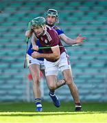 21 November 2020; Brian Concannon of Galway is tackled by Cathal Barrett of Tipperary during the GAA Hurling All-Ireland Senior Championship Quarter-Final match between Galway and Tipperary at LIT Gaelic Grounds in Limerick. Photo by Piaras Ó Mídheach/Sportsfile