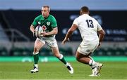 21 November 2020; Keith Earls of Ireland in action against Ollie Lawrence of England during the Autumn Nations Cup match between England and Ireland at Twickenham Stadium in London, England. Photo by Matt Impey/Sportsfile