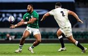 21 November 2020; Bundee Aki of Ireland in action against Jamie George of England during the Autumn Nations Cup match between England and Ireland at Twickenham Stadium in London, England. Photo by Matt Impey/Sportsfile