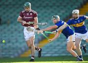 21 November 2020; Brian Concannon of Galway in action against Cathal Barrett and Brendan Maher of Tipperary, right, during the GAA Hurling All-Ireland Senior Championship Quarter-Final match between Galway and Tipperary at LIT Gaelic Grounds in Limerick. Photo by Piaras Ó Mídheach/Sportsfile