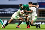 21 November 2020; Caelan Doris of Ireland is tackled by Billy Vunipola of England during the Autumn Nations Cup match between England and Ireland at Twickenham Stadium in London, England. Photo by Matt Impey/Sportsfile