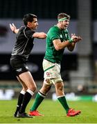 21 November 2020; Caelan Doris of Ireland celebrates winning a scrum penalty during the Autumn Nations Cup match between England and Ireland at Twickenham Stadium in London, England. Photo by Matt Impey/Sportsfile