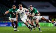 21 November 2020; Chris Farrell of Ireland is tackled by Ollie Lawrence of England during the Autumn Nations Cup match between England and Ireland at Twickenham Stadium in London, England. Photo by Matt Impey/Sportsfile