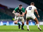 21 November 2020; Peter O'Mahony of Ireland in action against Ollie Lawrence of England during the Autumn Nations Cup match between England and Ireland at Twickenham Stadium in London, England. Photo by Matt Impey/Sportsfile