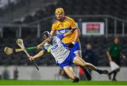 21 November 2020; Jamie Barron of Waterford in action against David Fitzgerald of Clare during the GAA Hurling All-Ireland Senior Championship Quarter-Final match between Clare and Waterford at Pairc Uí Chaoimh in Cork. Photo by Eóin Noonan/Sportsfile