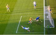 21 November 2020; Dessie Hutchinson of Waterford  shoots to score his side's first goal during the GAA Hurling All-Ireland Senior Championship Quarter-Final match between Clare and Waterford at Pairc Uí Chaoimh in Cork. Photo by Harry Murphy/Sportsfile