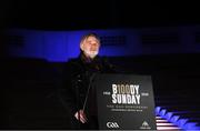 21 November 2020; MC Brendan Gleeson speaks about one of the 14 victims of Bloody Sunday during the GAA Bloody Sunday Commemoration at Croke Park in Dublin. On this day 100 years ago, Sunday 21 November 1920, an attack by Crown Forces on the attendees at a challenge Gaelic Football match between Dublin and Tipperary during the Irish War of Independence resulted in 14 people being murdered. Along with the 13 supporters that lost their lives that day a Tipperary footballer, Michael Hogan, also died. The main stand in Croke Park, the Hogan Stand, was subsequently named after him. Photo by Stephen McCarthy/Sportsfile