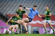 21 November 2020; John Small of Dublin in action against Séamus Lavin, left, and Cillian O'Sullivan of Meath during the Leinster GAA Football Senior Championship Final match between Dublin and Meath at Croke Park in Dublin. Photo by Stephen McCarthy/Sportsfile