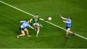 21 November 2020; Bryan Menton of Meath in action against Paddy Small, left, and Seán Bugler of Dublin during the Leinster GAA Football Senior Championship Final match between Dublin and Meath at Croke Park in Dublin. Photo by Daire Brennan/Sportsfile