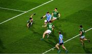 21 November 2020; John Small of Dublin in action against Meath players, left to right, Donal Keogan, Cillian O'Sullivan, and Séamus Lavin during the Leinster GAA Football Senior Championship Final match between Dublin and Meath at Croke Park in Dublin. Photo by Daire Brennan/Sportsfile