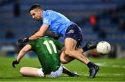 21 November 2020; Bryan McMahon of Meath in action against James McCarthy of Dublin during the Leinster GAA Football Senior Championship Final match between Dublin and Meath at Croke Park in Dublin. Photo by Ray McManus/Sportsfile