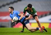 21 November 2020; Dean Rock of Dublin in action against Shane McEntee of Meath during the Leinster GAA Football Senior Championship Final match between Dublin and Meath at Croke Park in Dublin. Photo by Stephen McCarthy/Sportsfile