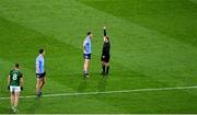 21 November 2020; Referee Derek O'Mahoney shows Cormac Costello of Dublin a red card during the Leinster GAA Football Senior Championship Final match between Dublin and Meath at Croke Park in Dublin. Photo by Daire Brennan/Sportsfile