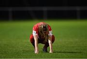 21 November 2020; Jamie Finn of Shelbourne following her side's defeat during the Women's National League match between Peamount United and Shelbourne at PRL Park in Greenogue, Dublin. Photo by Seb Daly/Sportsfile