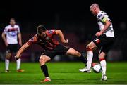 20 November 2020; Dan Casey of Bohemians and Chris Shields of Dundalk during the Extra.ie FAI Cup Quarter-Final match between Bohemians and Dundalk at Dalymount Park in Dublin. Photo by Ben McShane/Sportsfile