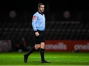 20 November 2020; Referee Rob Harvey during the Extra.ie FAI Cup Quarter-Final match between Bohemians and Dundalk at Dalymount Park in Dublin. Photo by Ben McShane/Sportsfile