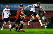 20 November 2020; David McMillan of Dundalk and Conor Levingston during the Extra.ie FAI Cup Quarter-Final match between Bohemians and Dundalk at Dalymount Park in Dublin. Photo by Ben McShane/Sportsfile