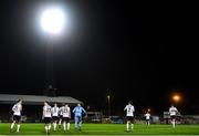 20 November 2020; Dundalk players walk out ahead of the Extra.ie FAI Cup Quarter-Final match between Bohemians and Dundalk at Dalymount Park in Dublin. Photo by Ben McShane/Sportsfile