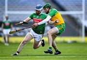 22 November 2020; Brian Morley of Mayo in action against Stephen Gillespie of Donegal during the Nickey Rackard Cup Final match between Donegal and Mayo at Croke Park in Dublin. Photo by Piaras Ó Mídheach/Sportsfile