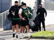 22 November 2020; Denis Buckley of Connacht arrives with team-mates ahead of the Guinness PRO14 match between Zebre and Connacht at Stadio Lanfranchi in Parma, Italy. Photo by Roberto Bregani/Sportsfile