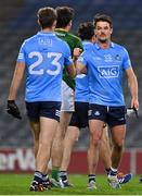 21 November 2020; Eric Lowndes of Dublin, right, and team-mate Paul Mannion after the Leinster GAA Football Senior Championship Final match between Dublin and Meath at Croke Park in Dublin. Photo by Brendan Moran/Sportsfile