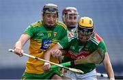 22 November 2020; Danny Cullen of Donegal is tackled by David Kenny of Mayo during the Nickey Rackard Cup Final match between Donegal and Mayo at Croke Park in Dublin. Photo by Piaras Ó Mídheach/Sportsfile