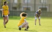 22 November 2020; Saoirse Tennyson of Antrim, centre, dejected following the TG4 All-Ireland Junior Ladies Football Championship Semi-Final match between Antrim and Wicklow at Donaghmore/Ashbourne GAA in Ashbourne, Meath. Photo by Sam Barnes/Sportsfile