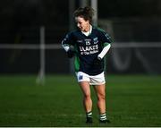22 November 2020; Aisling O'Brien of Fermanagh reacts during the TG4 All-Ireland Junior Ladies Football Championship Semi-Final match between Fermanagh and Limerick at Coralstown-Kinnegad GAA in Kinnegad, Westmeath. Photo by Harry Murphy/Sportsfile