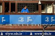 22 November 2020; Leinster Head Coach Leo Cullen in the cooaches box ahead of the Guinness PRO14 match between Leinster and Cardiff Blues at the RDS Arena in Dublin. Photo by Ramsey Cardy/Sportsfile