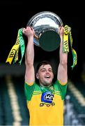 22 November 2020; Donegal captain Seán McVeigh lifts the cup after the Nickey Rackard Cup Final match between Donegal and Mayo at Croke Park in Dublin. Photo by Piaras Ó Mídheach/Sportsfile