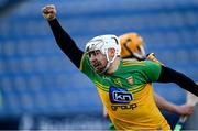 22 November 2020; Davin Flynn of Donegal celebrates scoring his side's second goal during the Nickey Rackard Cup Final match between Donegal and Mayo at Croke Park in Dublin. Photo by Piaras Ó Mídheach/Sportsfile