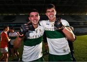 22 November 2020; Colin O'Riordan and Steven O'Brien of Tipperary celebrate after the Munster GAA Football Senior Championship Final match between Cork and Tipperary at Páirc Uí Chaoimh in Cork. Photo by Ray McManus/Sportsfile