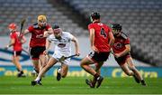 22 November 2020; Cathal Dowling of Kildare in action against Down players, from left, John McManus, Tom Murray, and Liam Savage during the Christy Ring Cup Final match between Down and Kildare at Croke Park in Dublin. Photo by Piaras Ó Mídheach/Sportsfile