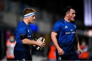22 November 2020; James Tracy, left, and Peter Dooley of Leinster during the Guinness PRO14 match between Leinster and Cardiff Blues at the RDS Arena in Dublin. Photo by Ramsey Cardy/Sportsfile